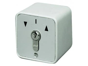 WTS - Standard - Schlüssel-Taster mit 2 Tast-Kontakten AB/AUF Alugehäuse, AP ,Wassergeschützt - Schutzart IP 54