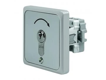 WTS - Einbau/Krallen - Schlüsseltaster mit 1 Tast-Kontakt, 1-polig IMPULS, UP ,Wassergeschützt - Schutzart IP 54