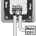 WTS - Motorsteuerungen mit integriertem Funk-Empfänger 433,92 MHz Serie DMF   zum Anschluss an 1 Rohrmotor 230 V