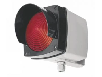 WTS -Einzel-Ampel-Set ROT mit Montagebügel und Glühlampe 40W Kunststoffgehäuse, wassergeschützt - Schutzart IP 65