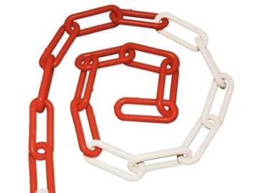 WTS - Kunststoff-Glieder-Kette, rot - weiss (Meterware)für Zugschalter GWU-1Z