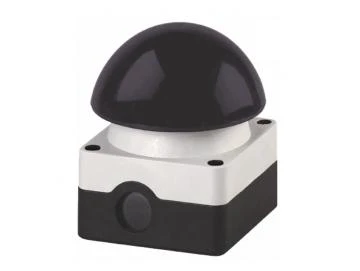 WTS - Grobhand-Pilztaster, Pilz 94 mm schwarz, tastend, Kontakte: 1S + 1Ö Wassergeschützt - IP 65