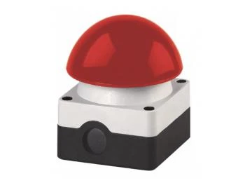 WTS - Grobhand-Pilztaster, Pilz 94 mm rot, tastend, Kontakte: 1S + 1Ö Wassergeschützt - IP 65