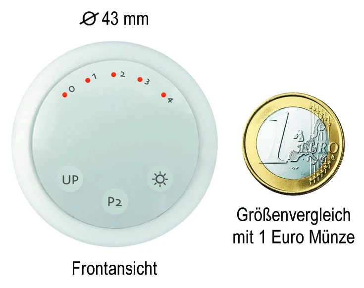 WTS - Funk-Sonnensensor mit Saugnapf für die Fensterscheibe Serie DMF-SS, 433,92 MHz