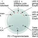 WTS - Funk-Sonnensensor mit Saugnapf für die Fensterscheibe Serie DMF-SS, 433,92 MHz