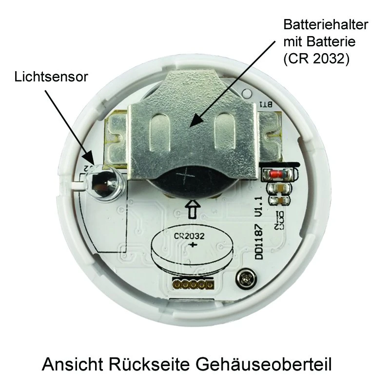 WTS - Funk-Sonnensensor mit Saugnapf für die Fensterscheibe Serie DMF-SS, 433,92 MHz