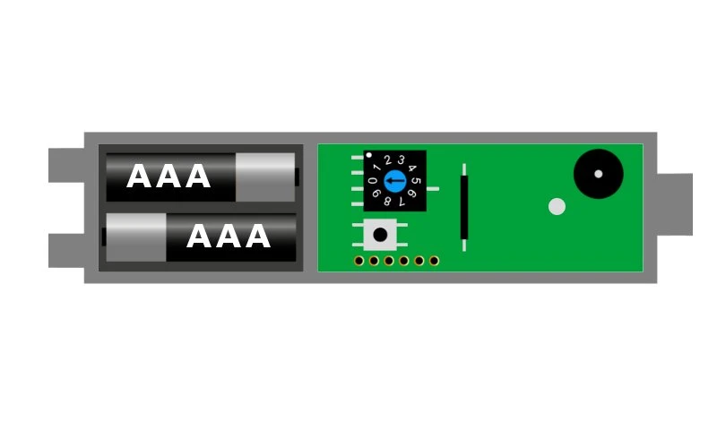 WTS - Funk-Windsensor (Vibrationssensor) Serie DMF-WI-VS für Markisen , 433,92 MHz