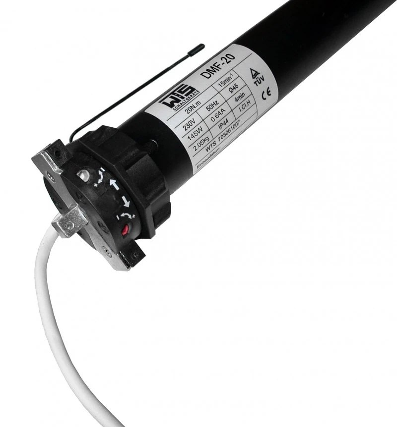 WTS - FUNK Rohrmotoren Serie DMF 433,92 Mhz mit mechanischer Endabschaltung für Rollläden und Markisen