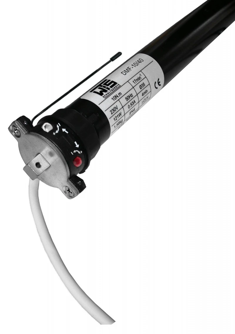 WTS - Funk Mini Rohrmotoren Serie DMF, 433,92 MHz mit mechanischer Endabschaltung für Rollläden und Markisen