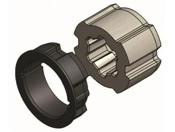 WTS - Adapterset Rundwelle AM2-A64R für Rohrantriebe AM2 und AE2 Serie