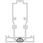 Druckplatte ohne. Schienenhalter für Morano - für Lewens Portofino Unterglasmarkise