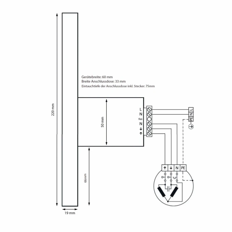 WTS Timer GW-SD, Rollladensteuerung für Gurtwicklerkästen