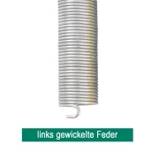 Ersatz Torsionsfedern für Hörmann- / Steinau- Garagentore , Federn mit Wicklung links L 700 bis L 727