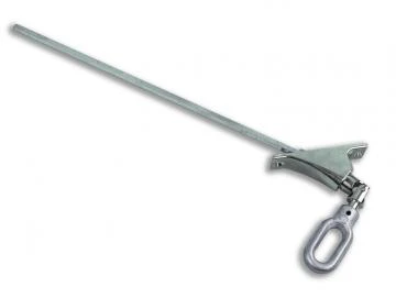 Gelenklager 90-Ö 90°, mit Sechskantstab SW 7 mm Anschlussöse. für Rohrantriebe mit Handkurbelanschluss