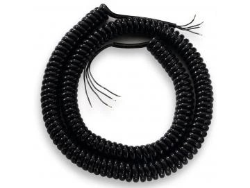 Becker - Spiralkabel 4-adrig Zur flexiblen Verbindung von Kabelklemmdose an Tor und Steuerung    Länge 0,9 m dehnbar auf ca.4,0 m