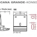 Wandkonsolen für Lewens Toscana Grande Markisen für Wandmontage