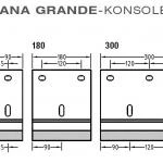 Wandkonsolen für Lewens Toscana Grande Markisen für Wandmontage