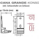 Wandkonsolen für Lewens Toscana Grande Markisen für Wandmontage