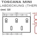 Dübelabdeckung-Thermax für Lewens  Toscana Mini  Markise für Wand und Deckenkonsolen