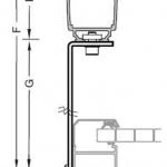 Seitenbefestigung Ohne Schienenhalter für Lewens Capri Aufdachmarkise und Pergola Markise als Zubehör