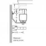 Seitenbefestigung Wand Mit Schienenhalter für Lewens Capri Aufdachmarkise und Pergola Markise als Zubehör