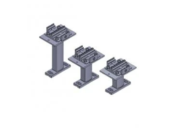 Doppelaufnahme inkl. Schienenhalter - für Lewens Anconan Aufglas und Unterglas markise