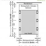 Doppelaufnahme inkl. Schienenhalter - für Lewens Anconan Aufglas und Unterglas markise