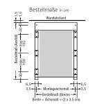 Montagehalter Kassette - für Lewens Portofino Unterglasmarkise
