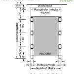 Montageverlängerung inkl. Schienenhalter - für Lewens Anconan Unterglasmarkise 