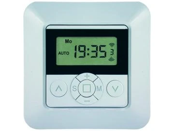 WTS - Motorsteuerung / Zeit Schaltuhr mit Funkempfänger 433,92 MHz Serie DMF zum Anschluss an 1 Rohrmotor 230 V