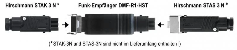 WTS - Funk-Empfänger / Funk-Zwischenstecker 433,92 MHz Plug und Play  230 V zur Ansteuerung von einem Rohrmotor