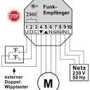 WTS - Funk-Empfänger DMF-R1/UP,  433,92 MHz  für 1 Rohrmotor