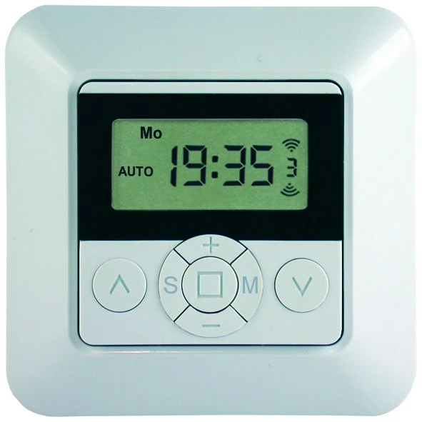 WTS - Funk-Wand Sender mit Zeitschaltuhr Serie DMF-WSZ1  1 Kanal, 433,92 MHz