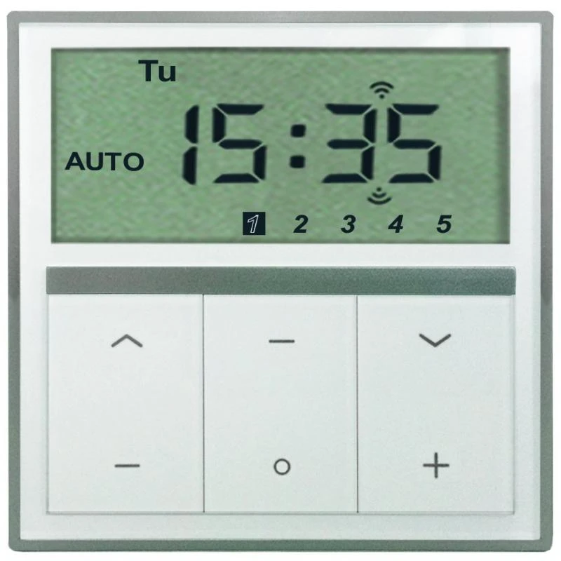 WTS - Funk-Wandsender mit Zeitschaltuhr Pro-Line Serie DMF-WSZ5-PRO 5 Kanal: 433,92 MHz