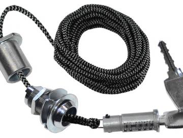 Not-Entriegelungsschloss für motorgetriebene Garagentore Set mit Verlängerungshülse Typ : ERS-90R-SET