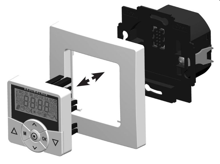 Rademacher - Aufputz-Rahmen für alle Rademacher Zeitschaltuhren Farbe Ultraweiss
