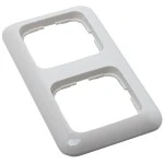 Becker - Apdeckramen 2 Fach Alpinweiß timeControl U25 und U26 Schalterprogramm Busch-Jaeger ReflexSI