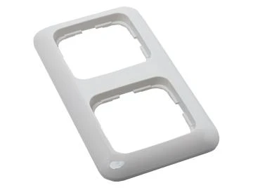 Becker - Apdeckramen 2 Fach Alpinweiß timeControl U25 und U26 Schalterprogramm Busch-Jaeger ReflexSI