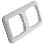 Becker - Apdeckramen 2 Fach Alpinweiß timeControl U25 und U26 Schalterprogramm Busch-Jaeger ReflexSI