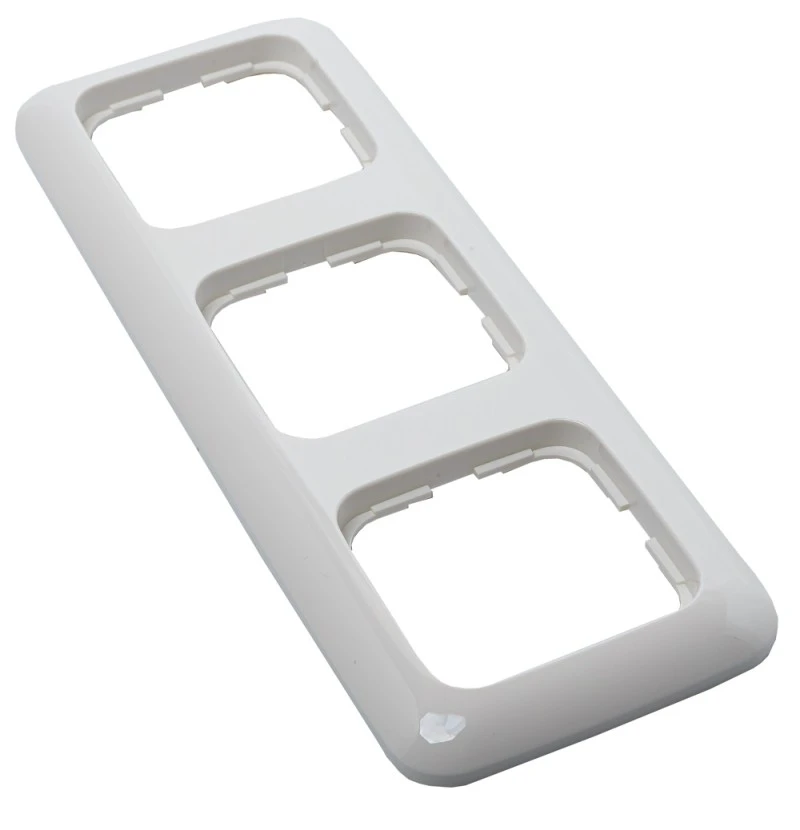 Apdeckramen 3 Fach Alpinweiß timeControl U25 und U26 Schalterprogramm Busch-Jaeger ReflexSI