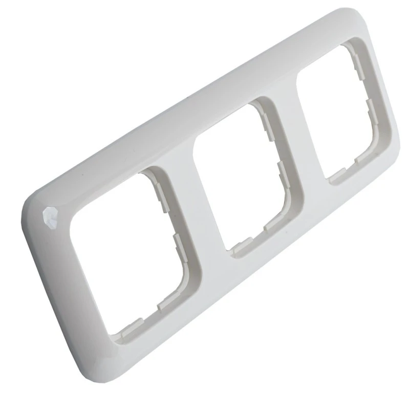 Apdeckramen 3 Fach Alpinweiß timeControl U25 und U26 Schalterprogramm Busch-Jaeger ReflexSI