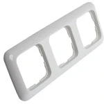 Apdeckramen 3 Fach Alpinweiß timeControl U25 und U26 Schalterprogramm Busch-Jaeger ReflexSI