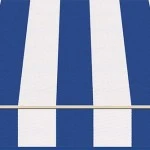 Markisentuch Blockstreifen, Aqua - Blau UPF 15, Acryl 1, Stoff-Nr. 13030