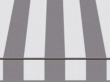 Markisentuch Blockstreifen ,Granit Grau UPF 15, Acryl 1, Stoff-Nr. 13060