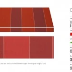 Markisentuch Multi und Blockstreifen, Lava - Rot UPF 50+, Acryl 2, Stoff-Nr. 11747