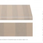 Markisentuch Multistreifen, Caffe - Braun UPF 50+, Acryl 2, Stoff-Nr. 11729