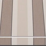 Markisentuch Multistreifen, Caffe - Braun, UPF 30, Acryl 2, Stoff-Nr. 11416