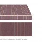 Markisentuch Multistreifen, Lava - Rot UPF 50+, Acryl 1, Stoff-Nr. 11737
