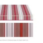 Markisentuch Multistreifen, Lava - Rot UPF 40, Acryl 1, Stoff-Nr. 11332