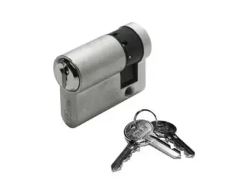 Profilhalbzylinder mit 3 Schlüssel, Länge 30/10 mm, 8-fach verstellbar, verschiedenschließend